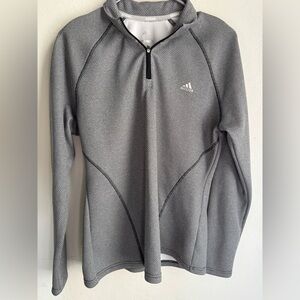 Adidas Golf Women’s Quarter Zip Pullover - Gray - Size L
